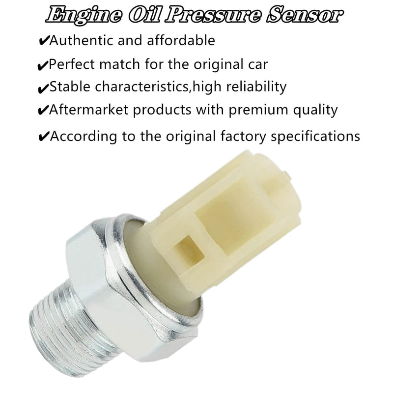 6U5Z9278D Engine Oil Pressure Sensor for Ford F150, Explorer, Ranger, Mustang - Oil Pressure Switch Replaces SW6357 1U5T9278DA, 1U5Z9278DA, 6U5Z9278D, F8AZ9278DA, 6U5Z-9278-D