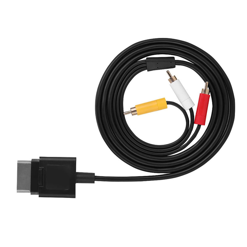 1.8m AV Cable Audio Video Cord, Component ABS Cord for Xbox 360 Slim, Audio Cable Video Cord for The Game Players Replacement, AV Cable