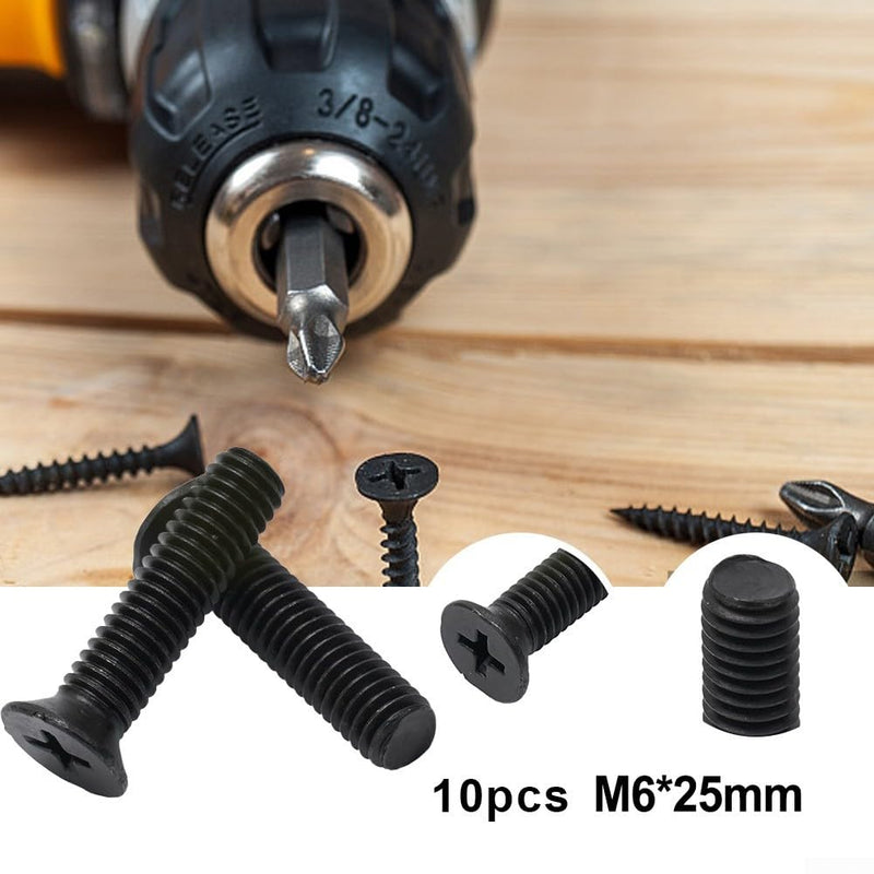 10 Pcs M5 M5 Left Hand Thread Adapter Screw for UNF Chuck Shank M5 25mm/M6 25mm