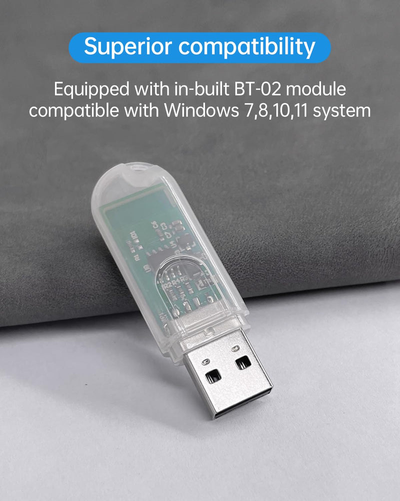 WitMotion USB-HID Wireless Bluetooth Adapter, HID Tech, BT-02 ChipCH340 Driver, Anti-Dust, Small-in-size, Plug & PlayDongle for WITMOTION Bluetooth Sensors (BWT61/BWT61CL/BWT901CL)