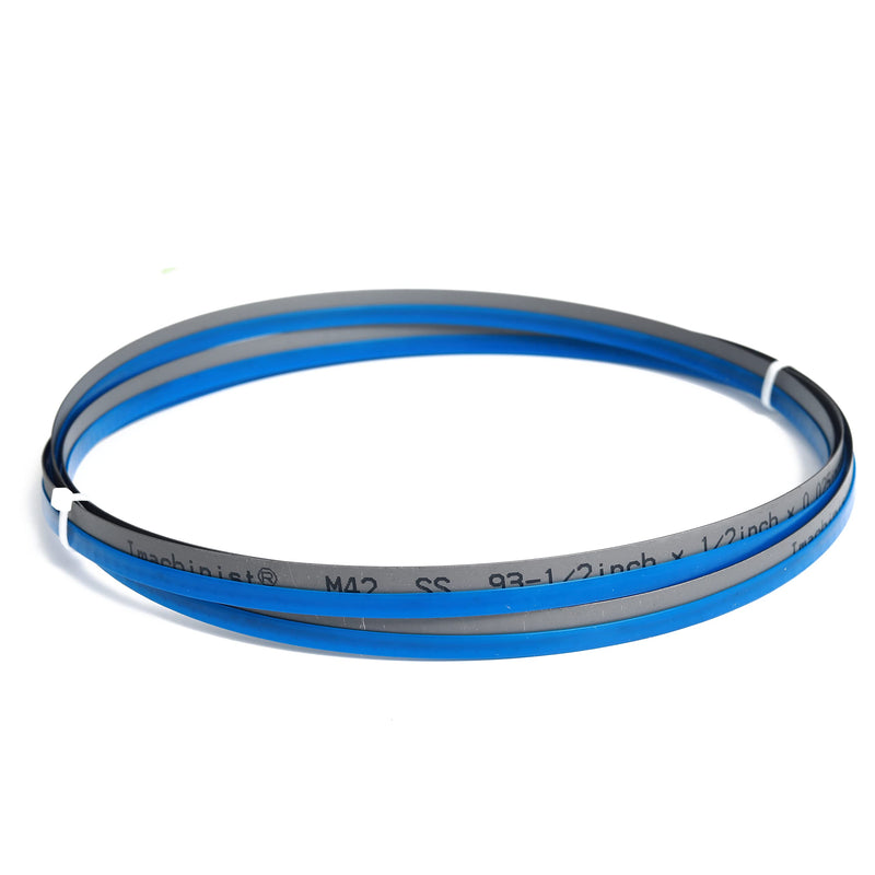 Imachinist S93121214SS Bi-Metal 93-1/2" Long, 1/2" Wide, 0.025" Thick Bandsaw Blades for Cutting Stainless Steel (14TPI) 14TPI