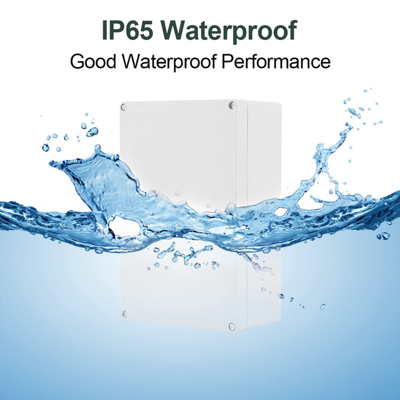 Waterproof Junction Box, Gray Plastic Enclosure Project Case DIY Wiring Junction Box 230*150*85mm