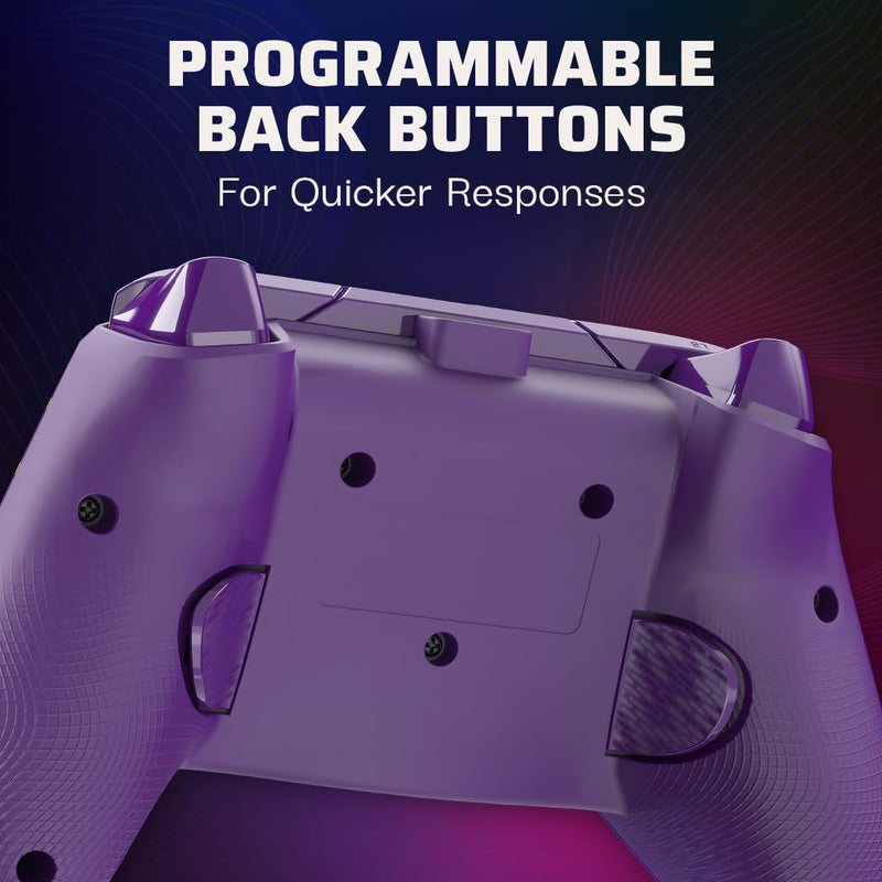 PDP Gaming Afterglow™ Wave Enhanced Wired Controller for Xbox Series X|S, Xbox One and Windows 10/11 PC, advanced gamepad video game controller, Officially Licensed by Microsoft Xbox, Purple