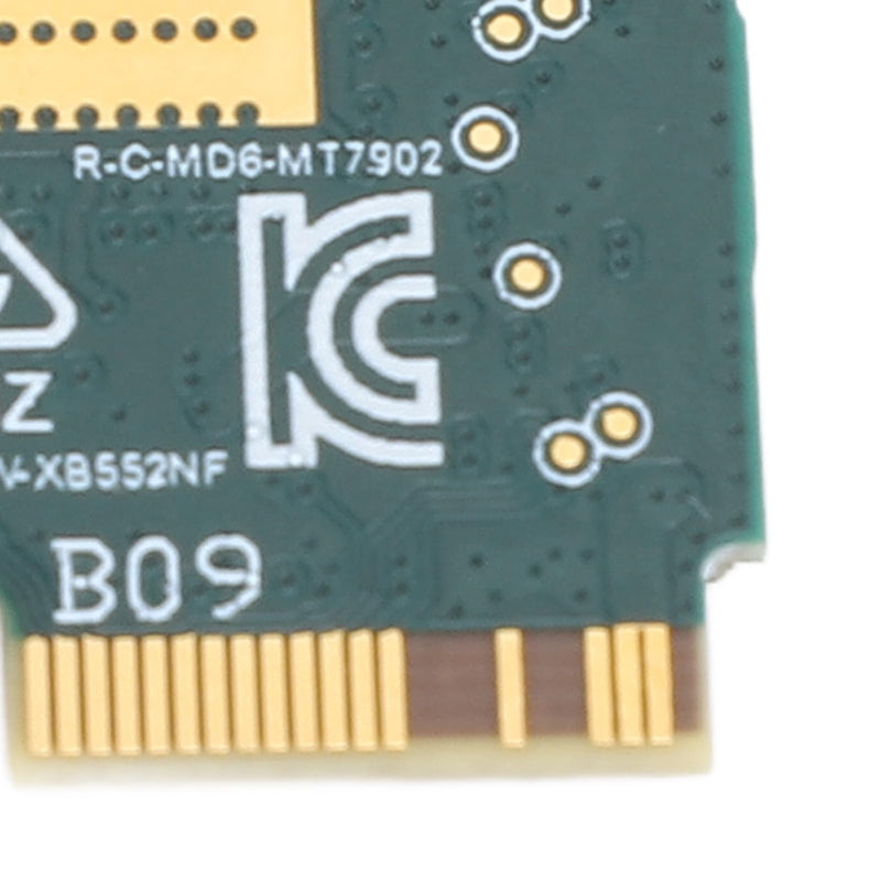 MT7902 Wi Fi 6E Network Card, M.2 2400Mbps 2.4GHz 5GHz 6GHz Tri Band Wi Fi Network Card with Bluetooth 5.2 Network Adapter for 10 11 for Linux