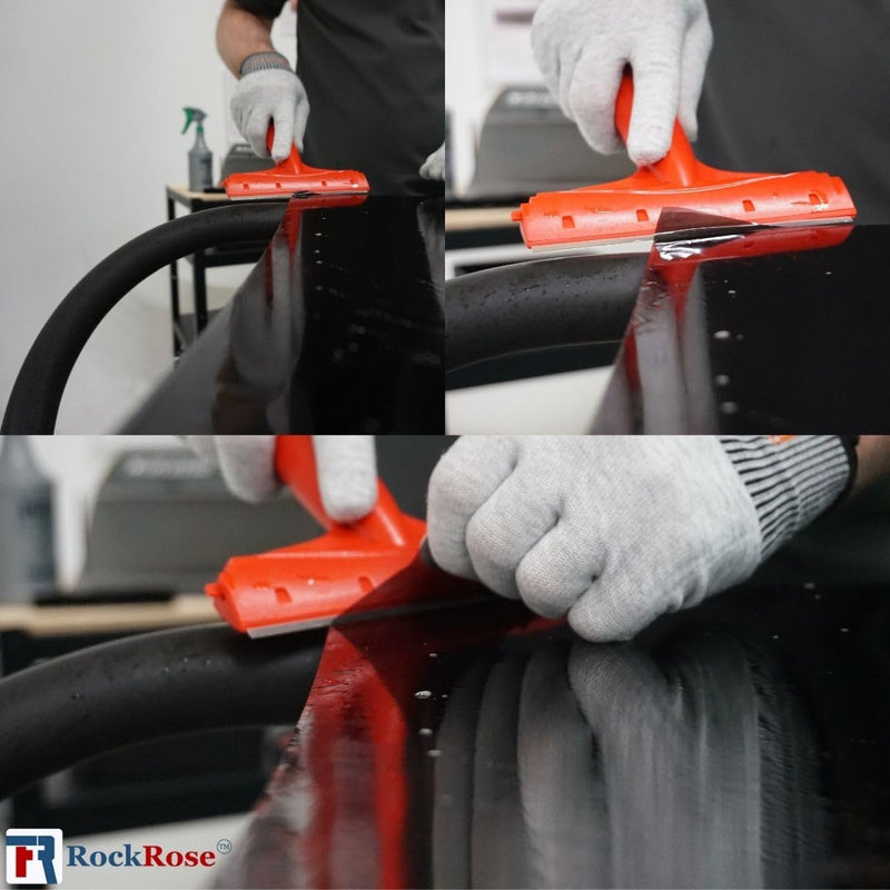 6'' Scraper for Window Tint, Stickers, and Vinyl Wrap Application – Durable Handle Tool (Blade Not Included)