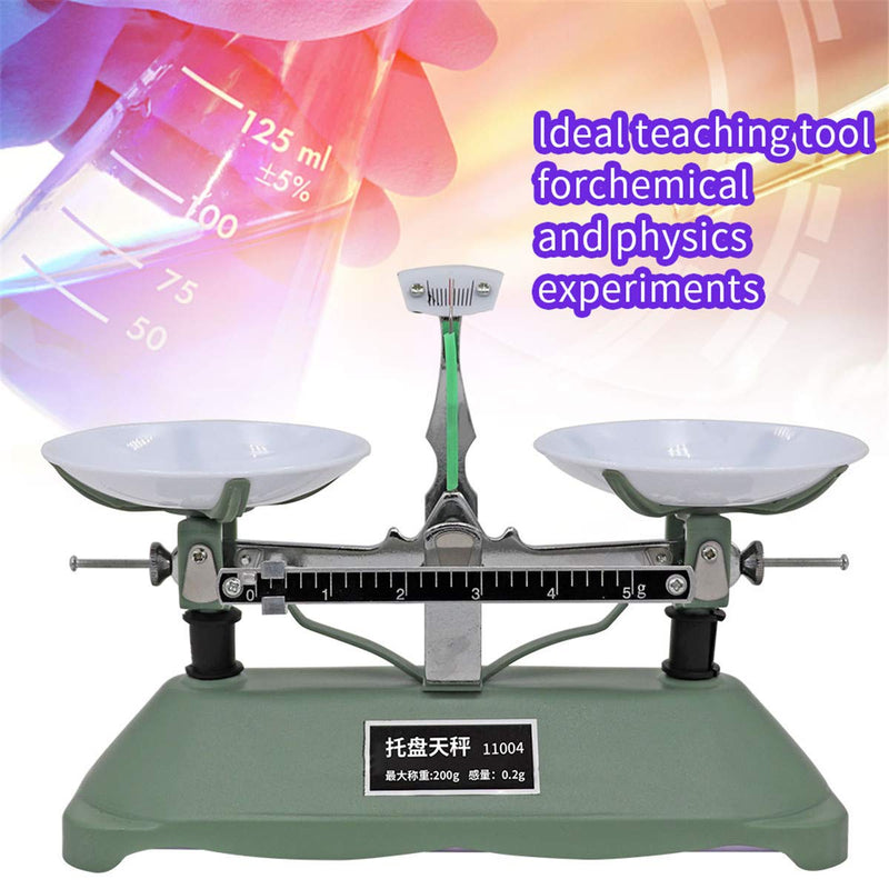 MUYIRTED 200g mechanical scale, pallet scale with 5g 10g 20g 50g 100g laboratory calibration weight