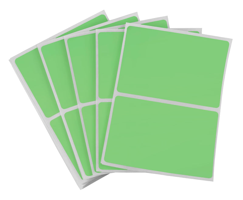 ChromaLabel 2 x 3 inch Name Tag Stickers, 150 Labels per Pack, Lime