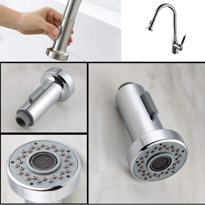 SUpoetry Shower Head Faucet, Two Water Output Modes, Suitable for Kitchens and Bathroom Faucets, Water Saving, Faucet Filter, Removable Faucet for Kitchen, Universal G 1/2 Inch
