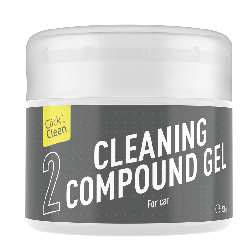 CLICK CLEAN Cleaning Gel for Car, 7oz Car Detailing Tools, Car Cleaning Putty Gel, Car Interior Cleaner Universal Dust Cleaner for Keyboard, Laptop, Car Air Vents Gray