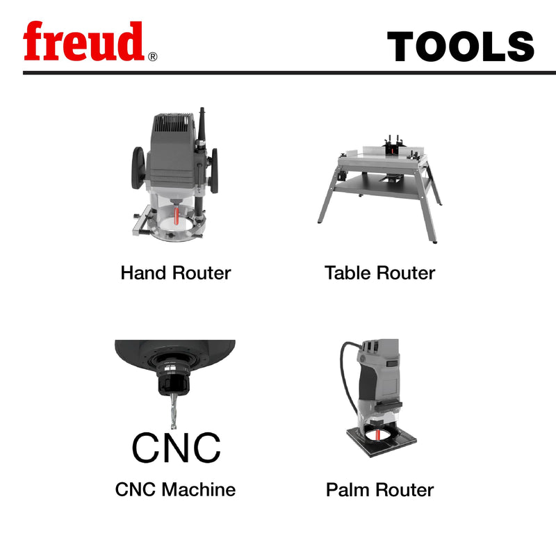 Freud 20-104: 1/2" (Dia.) 90° V Grooving Bit 1/2-inch Diameter 1/2-Inch Diameter 90-Degree V-Grooving Router Bit with 1/4-Inch Shank