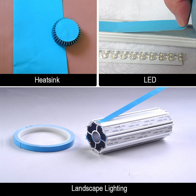 Tuloka Thermal Adhesive Tape Conductive Double Sided Cooling Tape for Integrated Circuit Heatsink Chipset LED 25m x 20mm