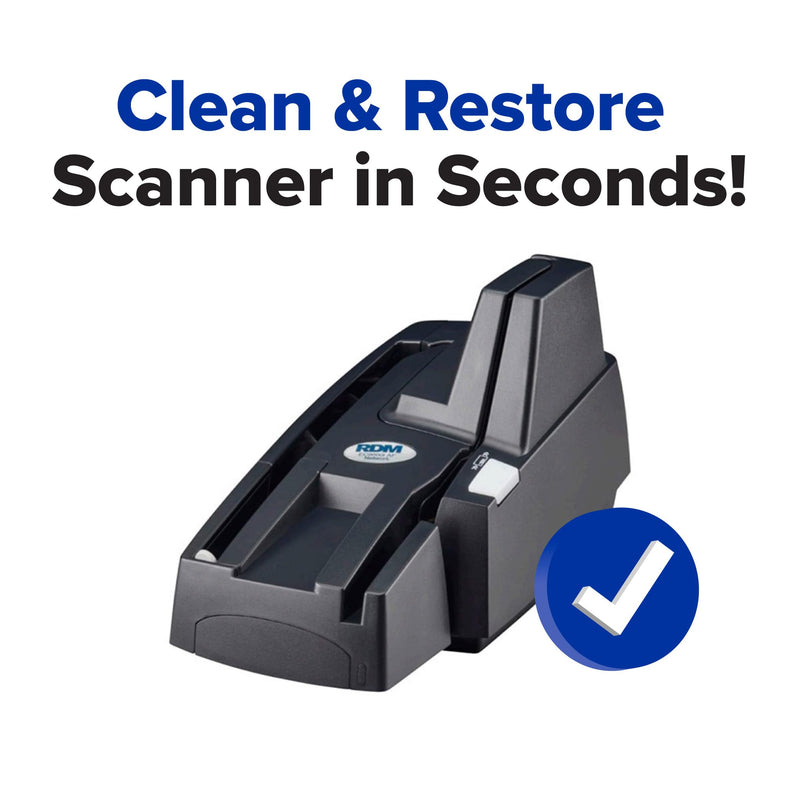 KICTeam - ScannerCare Cleaning Kit for RDM Check Scanner Machines (12 Cards & 12 Wipes) - RDM Tested & Approved 12/12-KIC