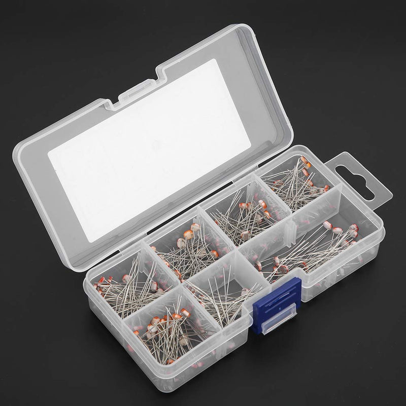 KIMISS 175pcs Photoresistor Kit - GL5506 GL5516 GL5526 GL5528 GL5537 GL5539 GL5549 for Electronics Projects