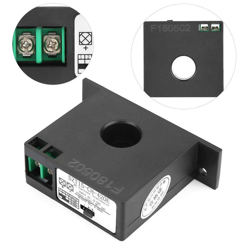 AC current converter, SZT15-CH-420E current converter transformer sensor current converter AC 0-50A to DC 0-5V/0-10V/4-20mA
