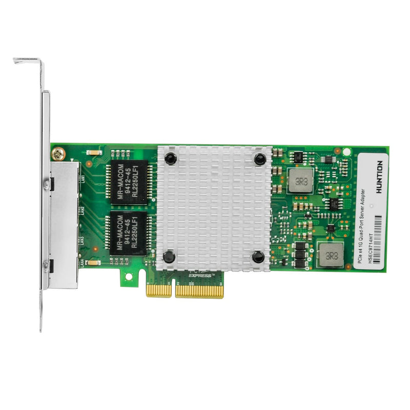 Gigabit Ethernet Network Adapter with Intel I350 Chip Ethernet PCI Express NIC Network Card Quad Copper RJ45 Ports PCI Express 2.1 X4 Compare to Intel I350-T4 Intel I350(4XRJ45)