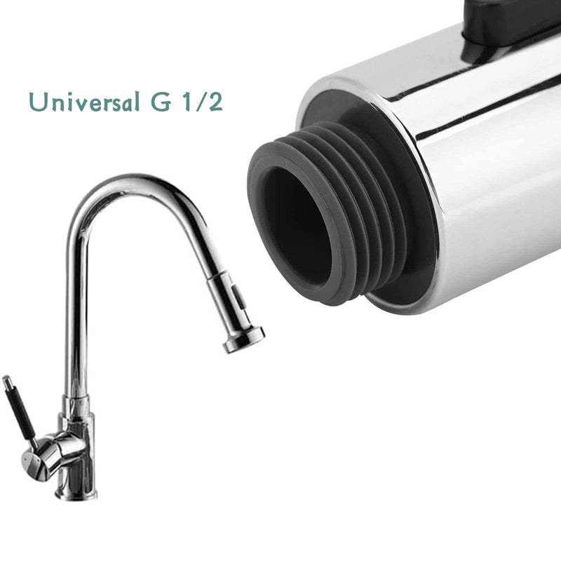 SUpoetry Shower Head Faucet, Two Water Output Modes, Suitable for Kitchens and Bathroom Faucets, Water Saving, Faucet Filter, Removable Faucet for Kitchen, Universal G 1/2 Inch