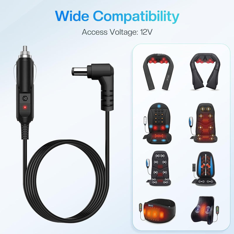 DC12V Car Charger for Inogen One G2 G3 G4 G5 Inogen Oxygen BA306 BA301 Inogen BA-306 BA-301 Concentrator Dash Camera Car Power Suppl Adapter Cord