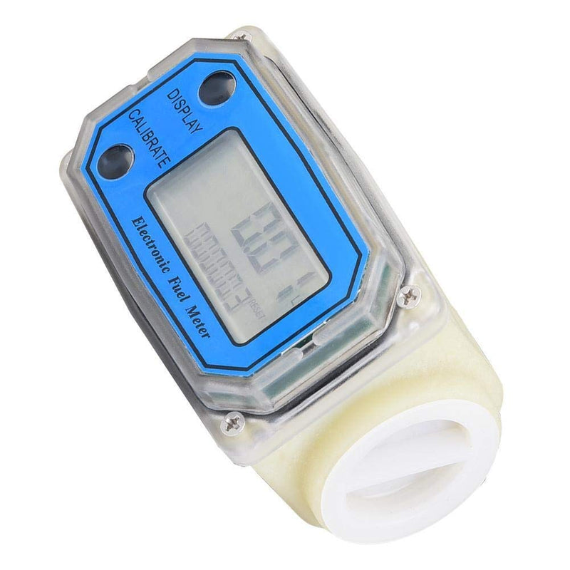 Nikou Flow Meter Turbine Meter - 15-120L/min 1" NPT Mini Diesel Fuel Flow Meter Digital Turbine Meters