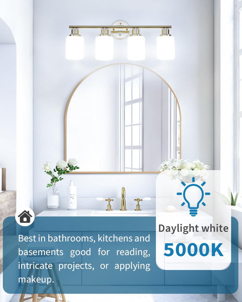 TJOY 24 Pack LED Light Bulbs, 100 Watt Equivalent A19, 5000K Daylight LED Bulb, 15W Bright White Energy Saving Lightbulbs with E26 Standard Base, 1500 Lumens Non Dimmable Lamp for Home Bedroom Kitchen 5000k Daylight White