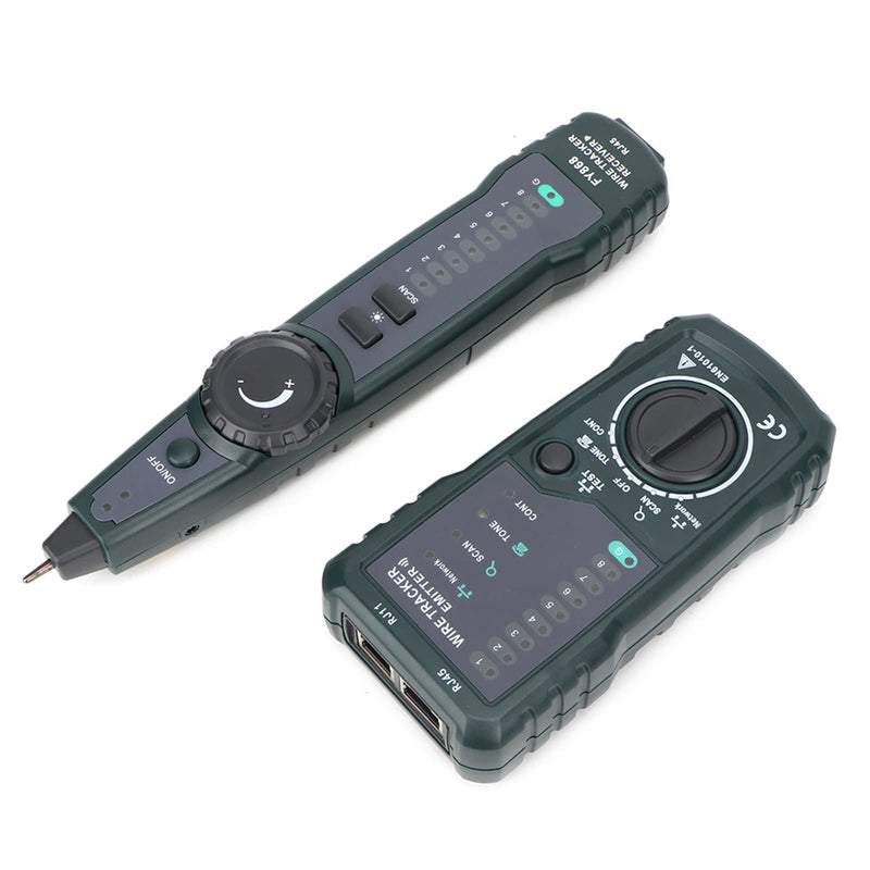 Nikou Cable Tracker - Multifunctional Telephone Network Cable Tester FY868 RJ45 RJ11 BNC LAN Wire Tracker Kit