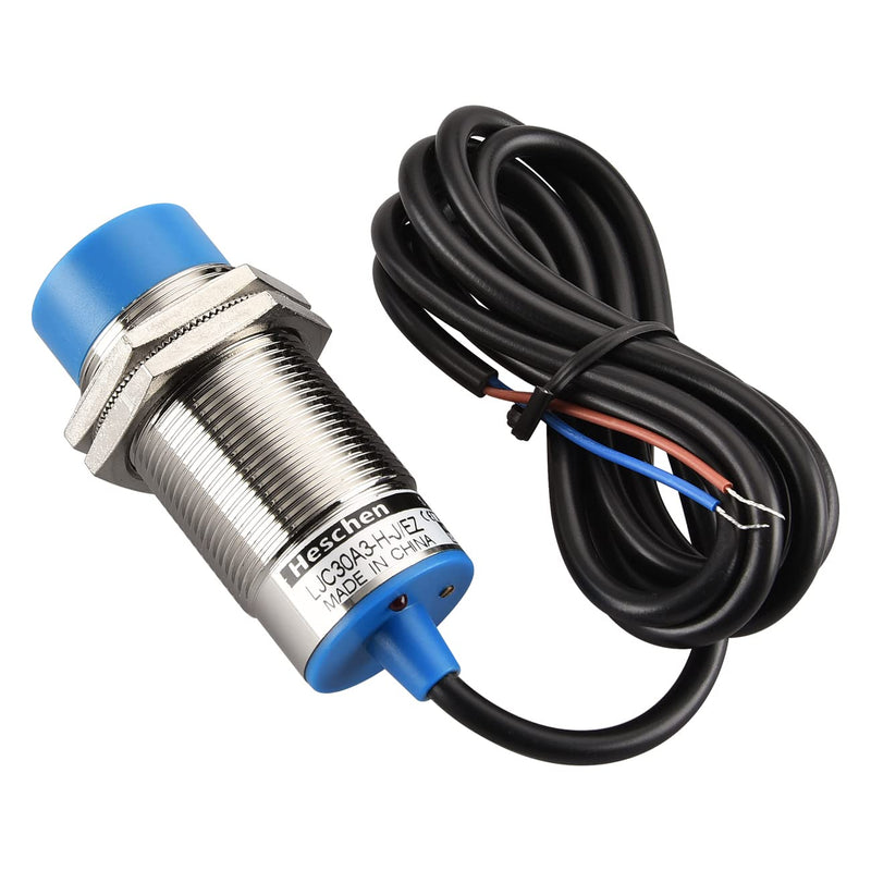 Heschen Capacitive Proximity Switch Sensor Switch LJC30A3-HJ/EZ Detector 1-15mm 90-250VAC 400mA Normally Open (No) 2 Wire