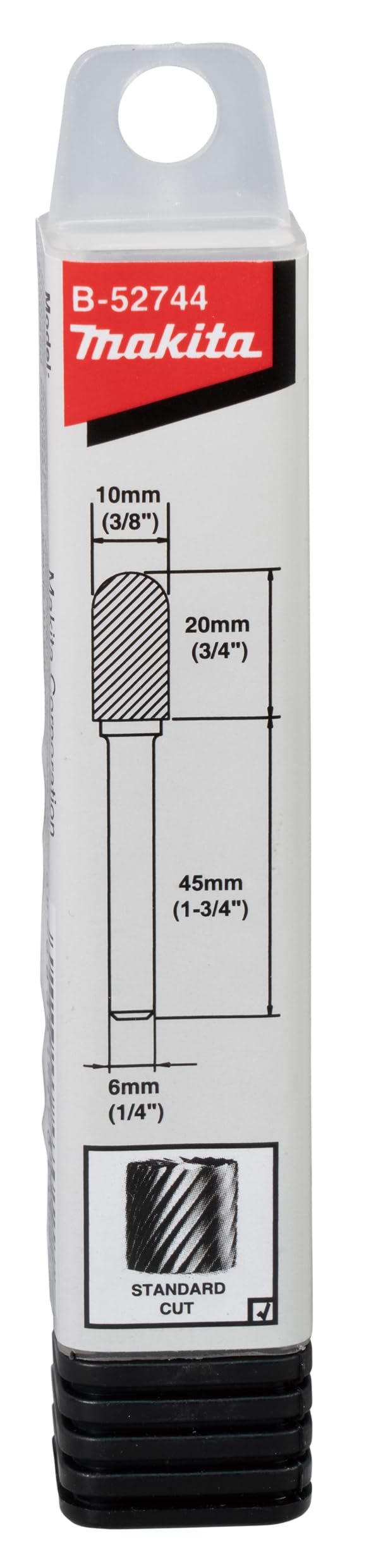 Makita B-52744 router bit roller round single 10 x 20 x 6 mm (SC)