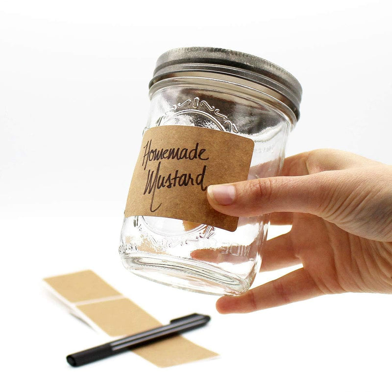 ChromaLabel 2 x 3 Inch Permanent Kraft Rectangle Labels, 250 Labels per Dispenser Box