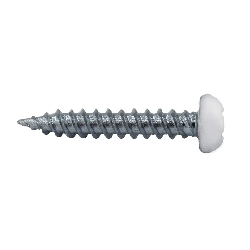 RecPro 8x1 Pan Head Metal RV Screws | Polar White | Multi-Pack | RV Interior Screws | Factory Finished Looked | (100) 100