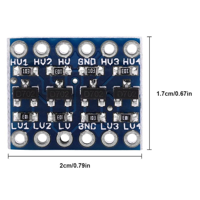 4 Channel IIC I2C Logic Level Convert 5V to 3.3V Bi-Directional Shifter Module for