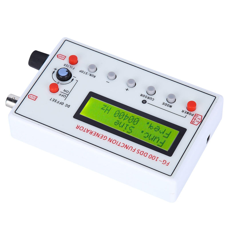Signal Generator DC3.5-10V Function Generator FG-100 DDS Function Generator USB Waveform Function Frequency Generator 1 Hz 500 K Function Generator Signal Generator DDSHz Sine Generator