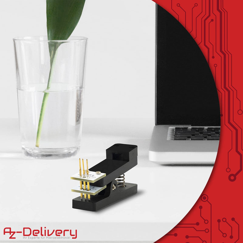 AZDelivery 1 x 3 Pin Module Test Tool PCB Test Probe 1 x 3 P 2.54 mm Pitch Module Tester