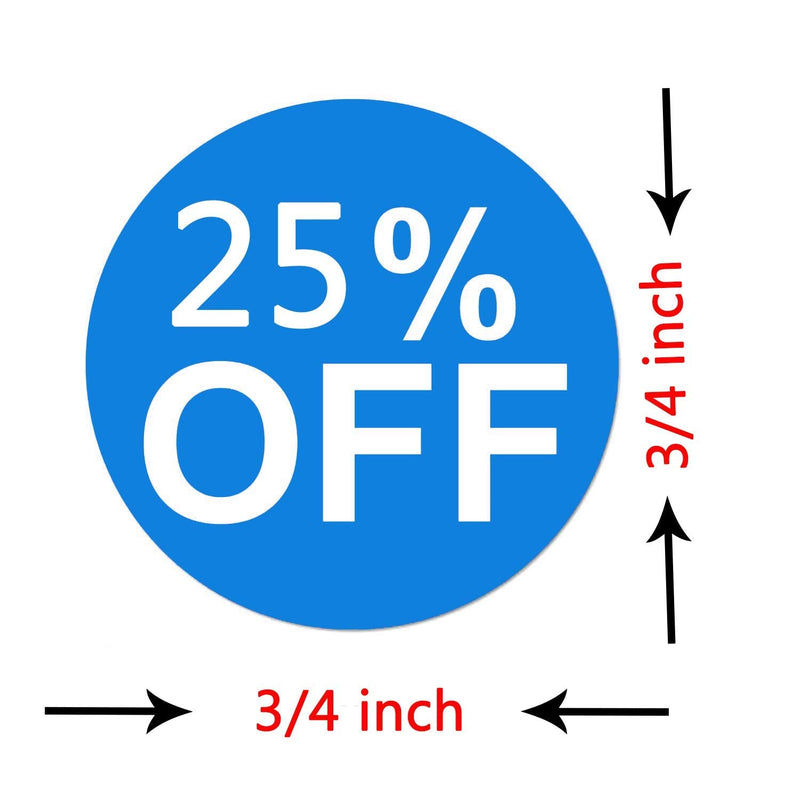10 25 50 Off Price Stickers Labels Percent Off Stickers Clearance Circle Pricemarker Half Off Labels Stickers 1512 (3/4 inch, Multi) - NewNest Australia
