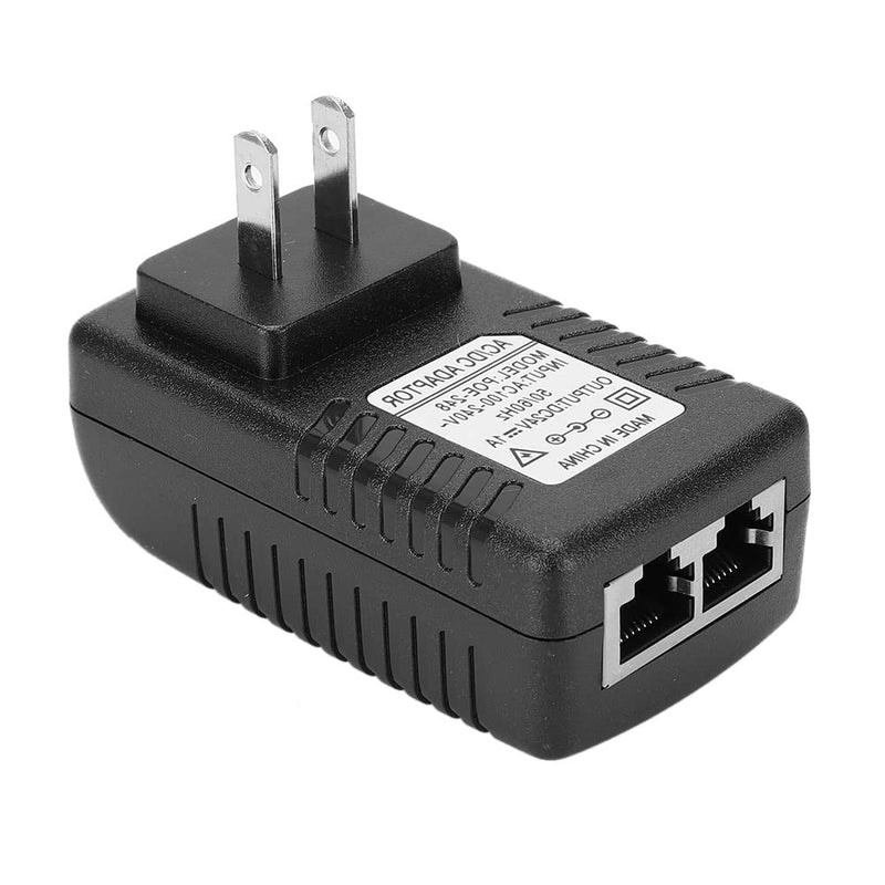 Yinhing Power Adapter Plug POE Injector EU/US Optional POE Plug POE Injector 100-240V DC 24V 1A Power Adapter Plug POE Plug POE Injector Adapter(US Plug) Us Plug
