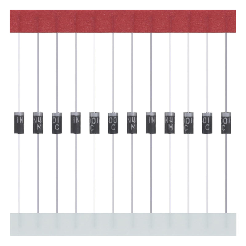 ALLECIN Pack of 150 1N4001 Rectifier Diode IN4001 1A 50V 4001 Axial 1Amp 50Volt Rectifier Diode Rectifier Diodes DO-41