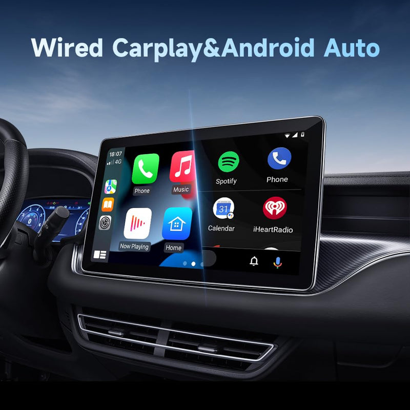 Mini Wireless Carplay Adapter 2024, Easy to Set Up and Upgrade Wired CarPlay&Android Auto to Wireless, Connects Quickly, Portable Mini Car Play Dongle, Fit for Cars with Built-in CarPlay