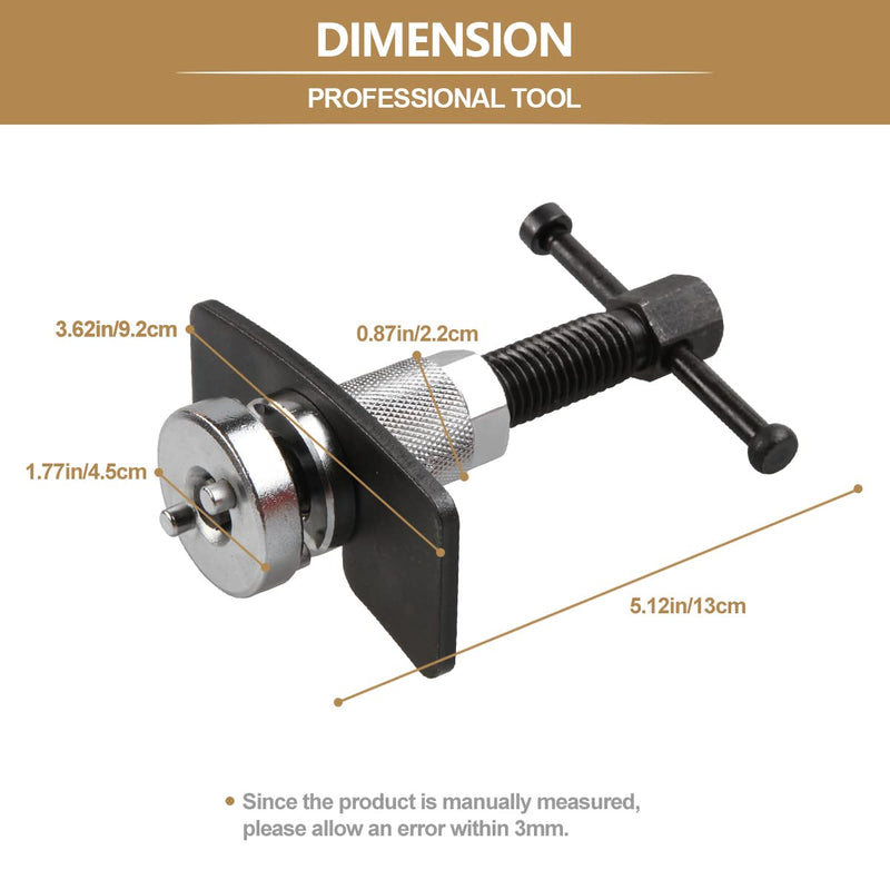 Disc Brake Caliper Piston Rewind Tool, Brake Piston Wind Back Tool, Car Rear Brake Pad Wind Back Right Handle Tool Set Universal Style