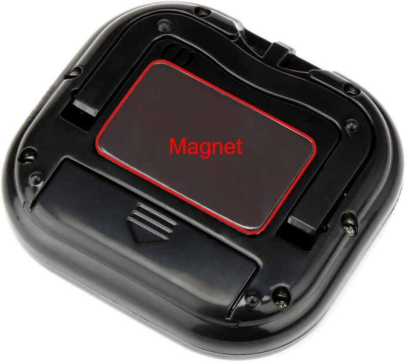 12 Pack Digital Kitchen Timer Large LCD Display Loud Alarm Strong Magnetic Stand, Minute Seconds Count Up Countdown and Simple Operation Timers for Cooking, Bathroom, Kids, Teacher, Classroom - Black 12