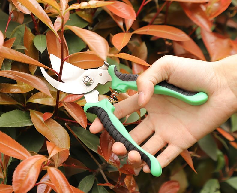 11-Piece Garden Tools Set – Heavy Duty Aluminum Alloy Hand Tools with Ergonomic Non-Slip Handles, Rust Resistant – Includes Trowel, Rake, Pruner & Carry Tote Bag – Gardening Kit for Women & Men