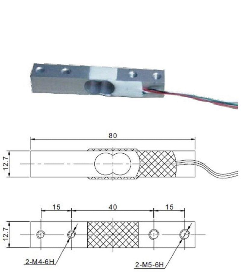 ARCELI HX711 ADC Converter Breakout Module Digital Load Cell Weight Sensor 1KG For Portable Electronic Kitchen Scales, DIYmall for Load Cell Weight