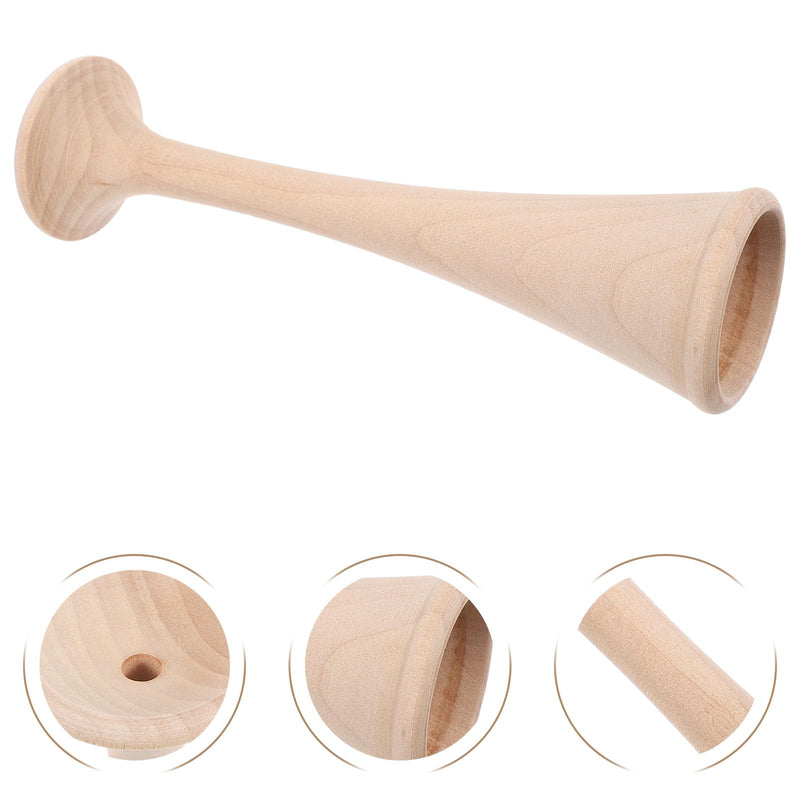 1 x Pinard Wooden Stethoscope, Midwives Hearing Tube for Fetal Heart Tones, Traditional Cylinder Stethoscope, Wooden Stethoscope for Baby Heartbeat Hearing, Beige, 17.5 x 5 x 4.5 cm