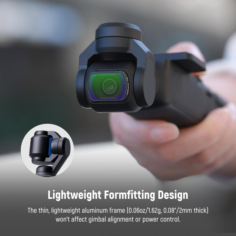 NEEWER Magnetic Black Diffusion 1/4 Filter Compatible with DJI OSMO Pocket 3, Dreamy Cinematic Effect Lens Filter with Ultra Slim Frame & Multi Coated HD Optical Glass, 2 LCD Touch Screen Protectors