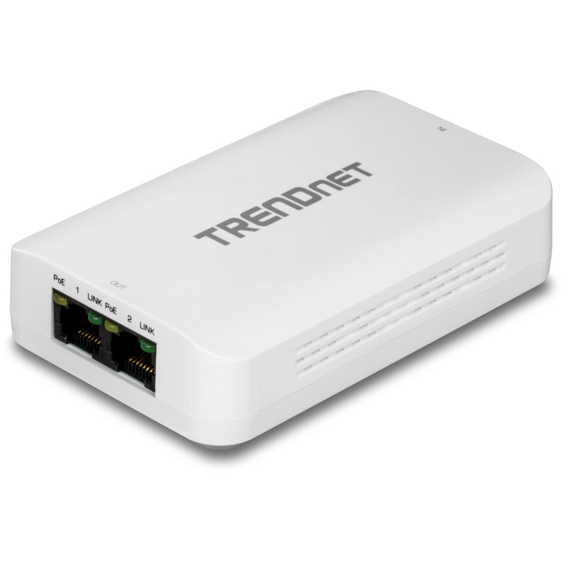 TRENDnet 2-Port Gigabit PoE++ Extender, TPE-BE200, NDAA & TAA Compliant, Extends up to 200m (656 ft), Daisy Chain 4 Units for up to 500m (1640 ft), Supports 15.4W, 30W, and 60W Devices, Black