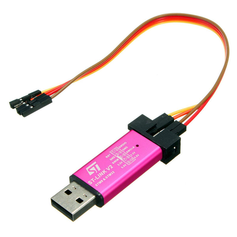 Hailege STM32F103C8T6 STM8 STM32 ST-Link V2 Emulator Downloader Programmer with Dupont Wires