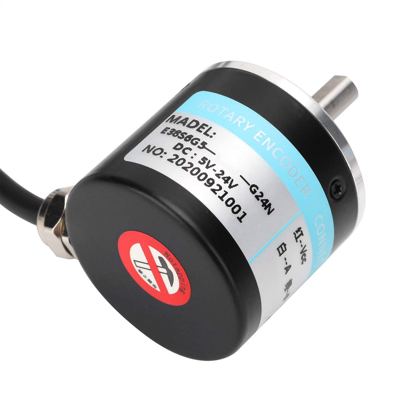 ABZ Three-Phase Encoder Photoelectric Encoder DC 5-24V 3000-6000RPM Full Wave Encoder for Auto Engineering(600HZ),Encoder 600HZ