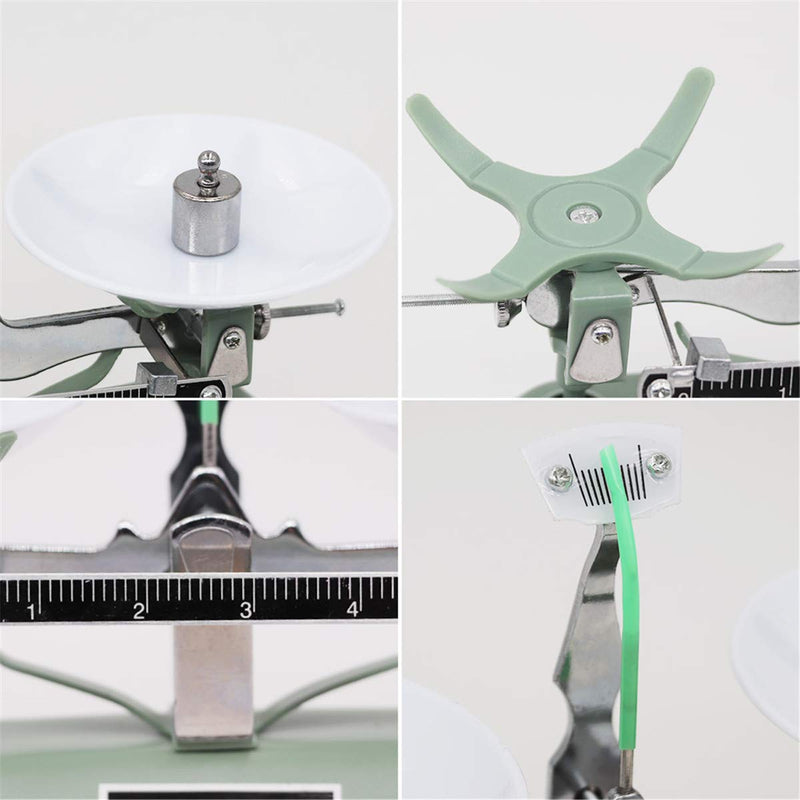 MUYIRTED 200g mechanical scale, pallet scale with 5g 10g 20g 50g 100g laboratory calibration weight
