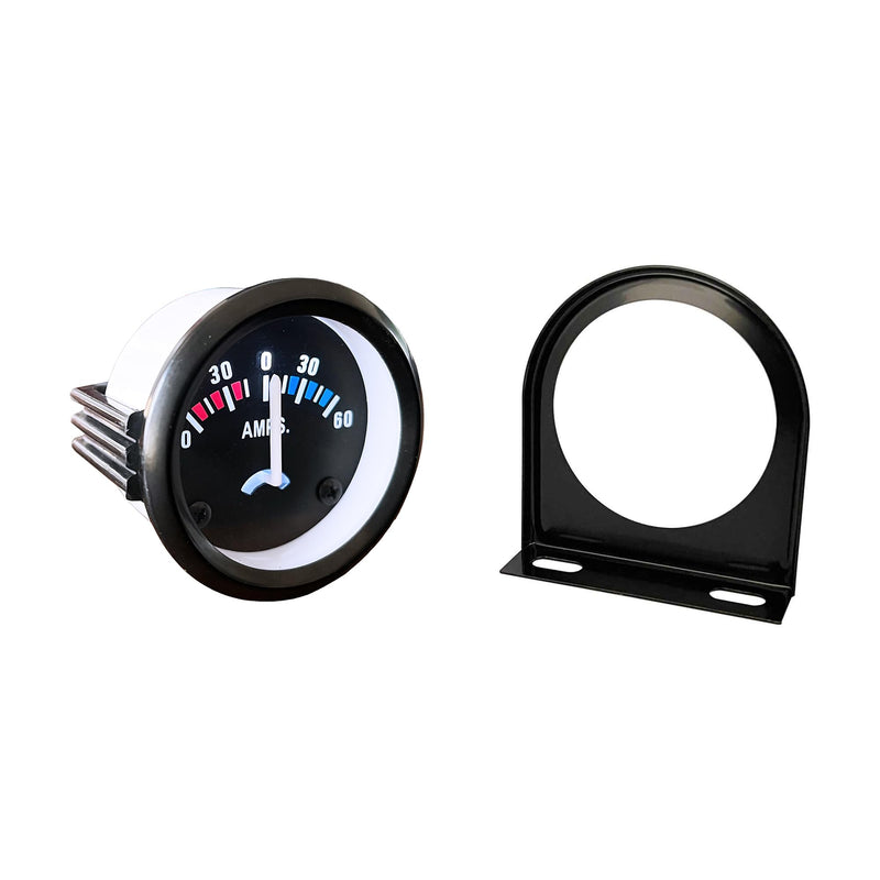 Universal 52mm/2in Ammeter Gauge 60-0-60A AMPS Gauge Ampere Meter for Car Motorcycle Vehicle 12V