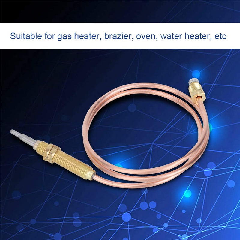 Stable connection thermocouple with practical thread, thermocouple, for braziers for gas heating