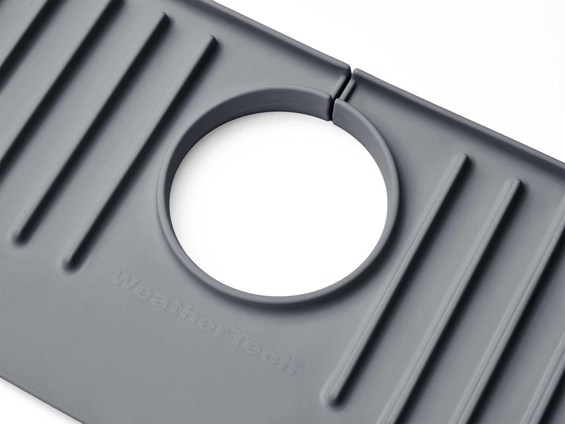 WeatherTech FaucetMat Duo - Protect Your Kitchen & Bathroom Countertops - Dark Grey/Slate Dark Gray