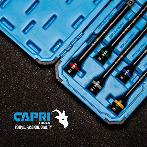 Capri Tools 30083 Torque Limiting Extension Bar Set (5 Piece), 65-140 ft. lbs., 1/2 in. Drive 65-140 ft-lbs / 5-Piece Set w. Case