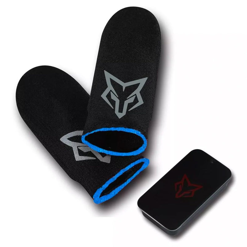 Finger Sleeves Thumb for Mobile Games 6pcs Profesional Finger Glove Gamer PUGB Free Fire (Blue) Blue